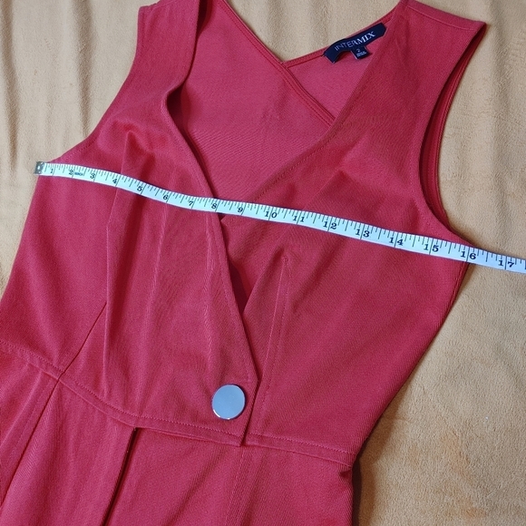 INTERMIX Red Magnolia jumpsuit size 2 - Picture 11 of 16